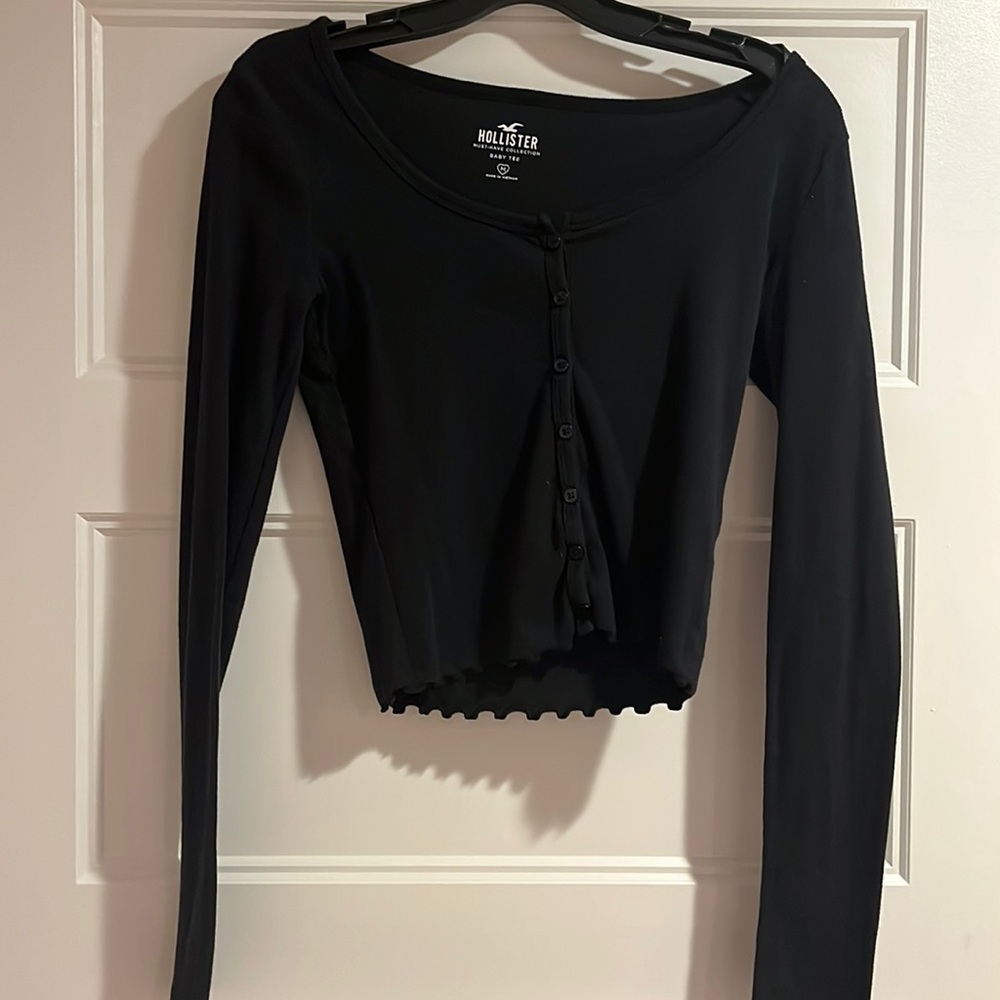 Hollister Black Baby Tee
